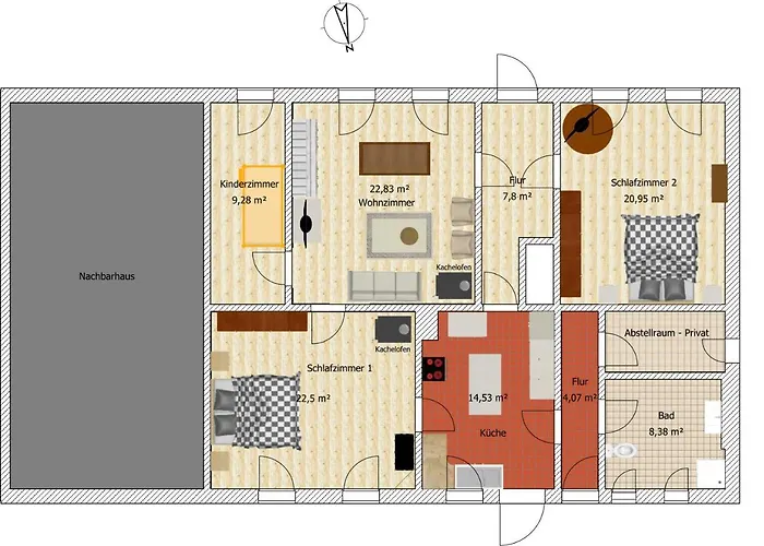 Semesterbostad Schmidts Naturhof *
